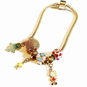 PLAYGROUND CHARM 18KTS OF GOLD PLATED BRACELET